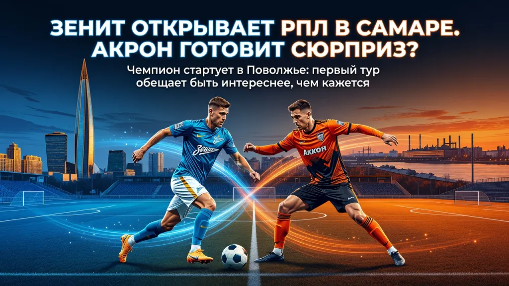 Зенит открывает РПЛ в Самаре. Акрон готовит сюрприз?
